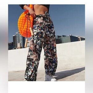 Free People Movement My Boo Pants Cargo Camo Size Small